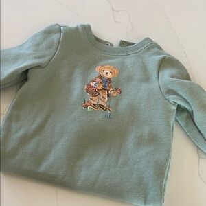 Ralph Lauren baby sage green one piece